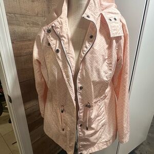 Light pink rain jacket